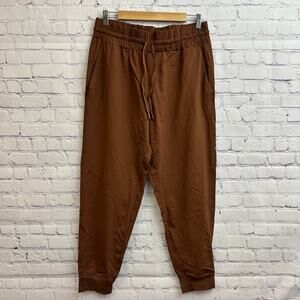 Member's Mark Men's Travel Jogger Pants Brown Large Drawstring Waist Comfort